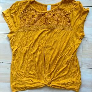 Goldenrod Knotted Shirt